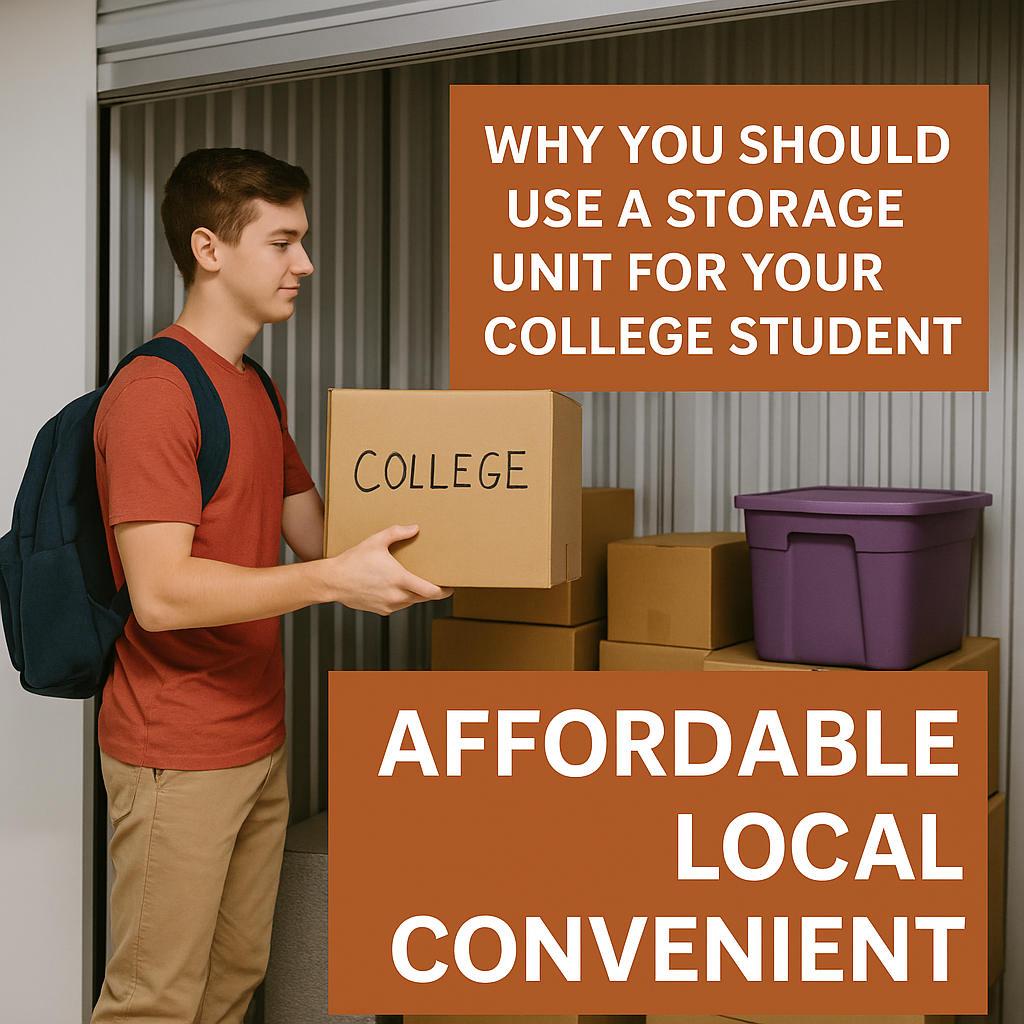 storage unit for your college student, affordable, local, convenient, ottawa, baldwin city, lawrence